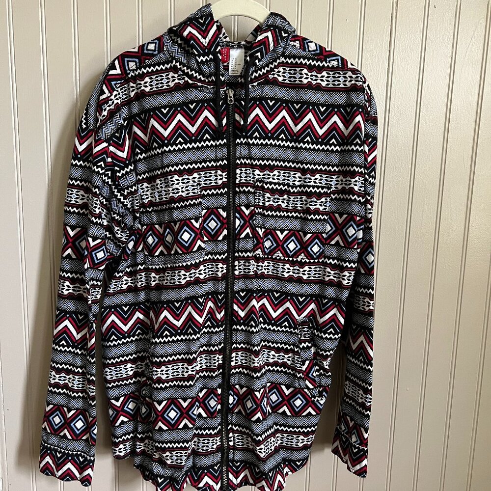 H&M Divided Unisex Gender Neutral Hooded Fleece Zip Jacket with Pockets